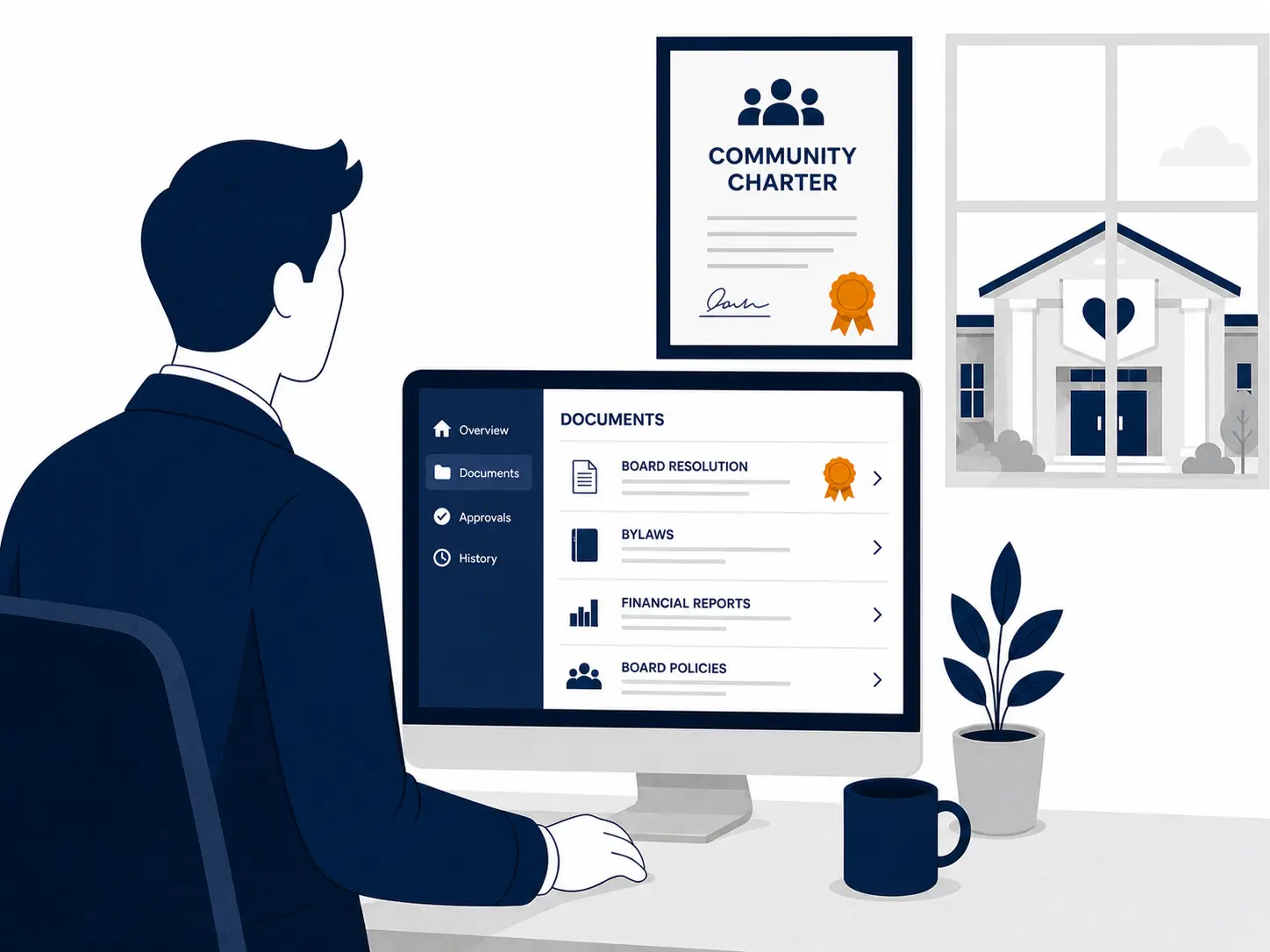 Illustration of a not-for-profit organization