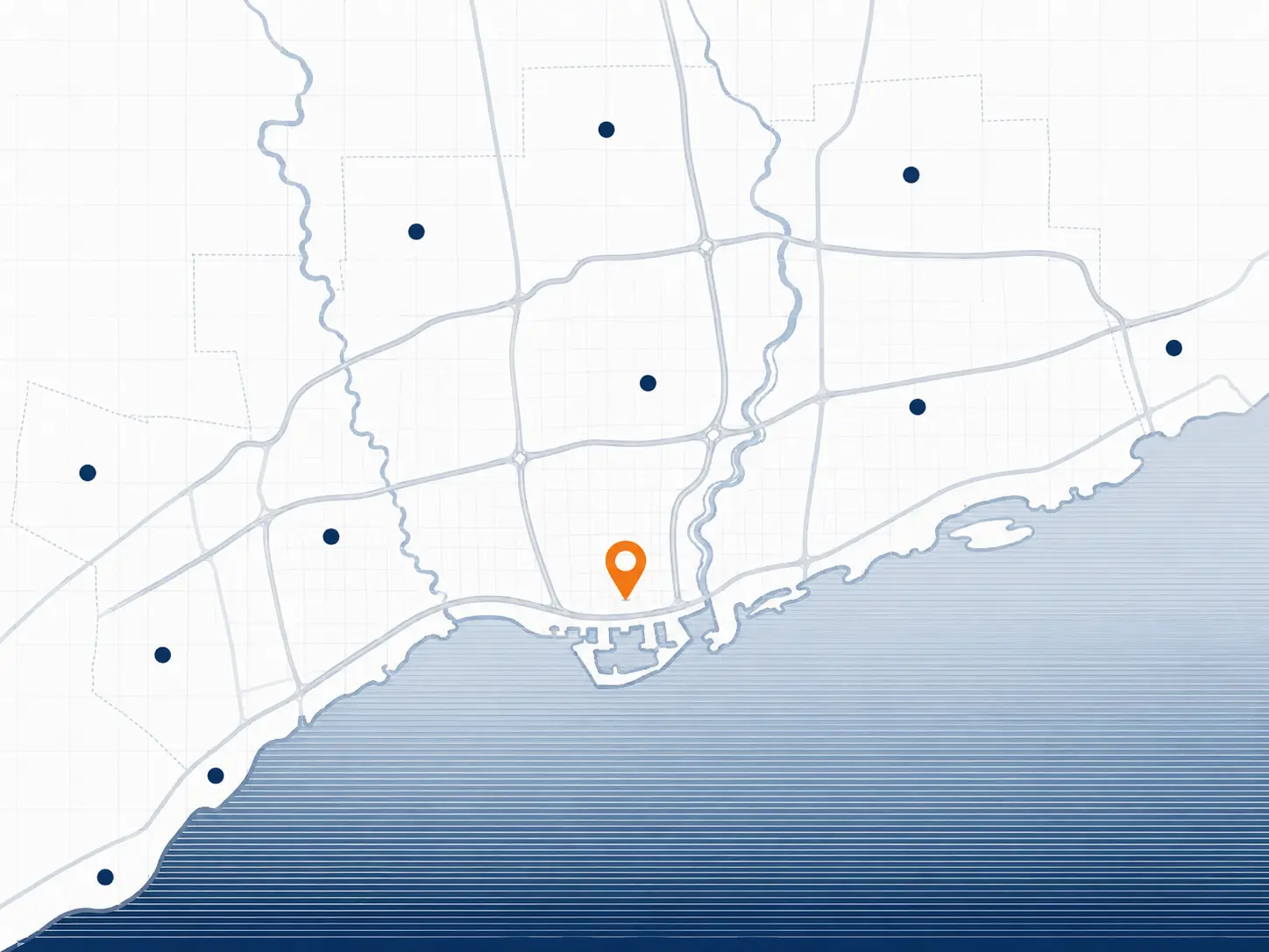 Toronto area map